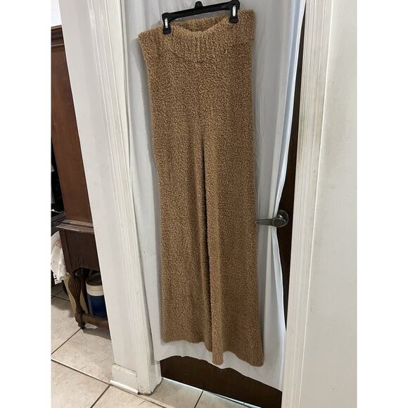 Young Fabulous And Broke Brown Teddy Two Piece Pant Set Sz M - Picture 7 of 10